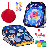 5-in-1 Foldable Bean Bag Toss Game for Kids Outdoor Play