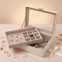 Removable Tray Jewelry Storage Box