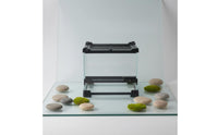 Front Opening Pet Enclosure High Clearness Glass Pet Terrarium Amphibian Glass Enclosure Ventilated Mesh Top for Paludarium