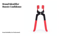 Padded Grippers Nut Cap Removal Pliers Red and Black Wheel Hub Cover Pliers 24 Cm Wheel Hub Cap Removal Tool Portable