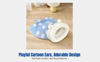 transformable Tunnel Bed Semi-Enclosed Soft Sleeping pouch Warm and snug its own-warmingWarming for Small Dogs, Winter, Resting
