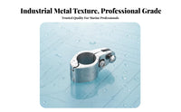 Stainless Steel Tube Clamp Accurately-Cast Cast Boat Cover Tube Clamp Hinged Jaw Slide Aquatic Jaw Slide for Boats