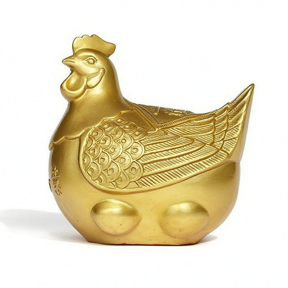 Chicken Figurine Carved Chicken Ornament Decorative Sculpture for Living Room