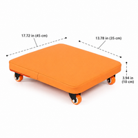 Toddler Physical Education Board, 35x45cm Plywood Balance Board for Indoor/Outdoor Play, Vestibular Board Improves Balance & Coordination