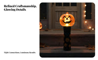 Pumpkin Skull Specter Stick 4 Fun Designs Halloween Illuminated Stick Handheld Halloween Luminous Batteries Included Flashing