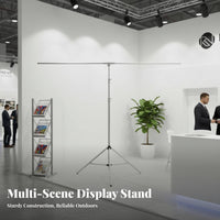 Portable Telescopic Map Stand Multi-Purpose Camping Screen Stand Foldable Display Tripod for Teachers, Exhibitors, Presenters, Exhibitions, Outdoor, Classroom, Office