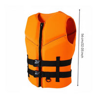 Soft Foam Life Vest Zip Front Buoyancy Vest Quick Release Buckles for Boating