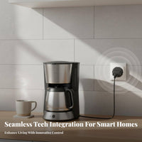 EU Intelligent Outlet Efficient Power Plug Device Sharing Voice-Alternating Current Tivated Outlet for Tech Enthusiasts, Homeowners, Living Room