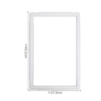 Square Embroidery Frame Plastic Cross-Stitch Frame Lightweight Holder Adjustable for Crafters, Punch Needle