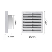 Horizontal Louvers Wall Ceiling Vent Grille Shallow Profile Rectangular Vent Grille Framed Front HVAC Duct Cover White Finish