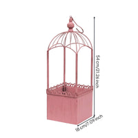 Birdcage Planter Rustic Hanging Metal Planter Decorative for Gardeners, Garden, Patio, Balcony