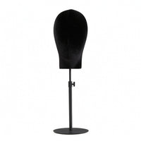 Mannequin Head Stand Adjustable Velvet Mannequin Head Hat Display Stand Countertop Tabletop for Retailers, Boutiques