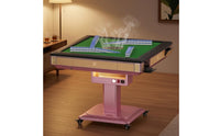 Cup Holder Electric Folding Mahjong Table Green Felt Folding Mahjong Table Foldable Game Furniture