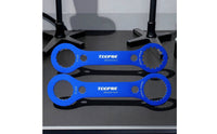 2 Pieces Aluminum Alloy Bottom Bracket Wrench Double-Ended Bike Bottom Bracket Wrench Flat Notched for Cyclists, Mechanics, Bike Maintenance, Workshop