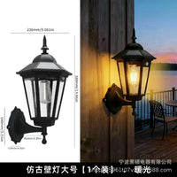 Solar-Powered Outdoor Wall Lamp for Garden and Courtyard