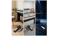 Stable Sustain Pedal with Right-Angled Plug Responsive Sustain Pedal with Anti-Slip Base Quiet Foot Controller Smooth for Pianists