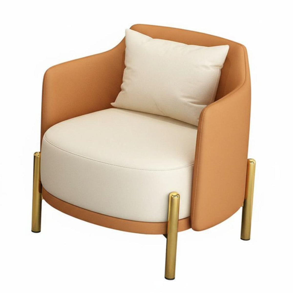 Light Luxury Design Curved Back Club Chair Comfortable Seating Reception Sofa Sturdy Construction Commercial Furniture Soft Upholstery for Salon Owners, Office Managers, Interior Designers, Lobby, Living Room, Reading Nook, Bedroom
