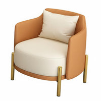 Light Luxury Design Curved Back Club Chair Comfortable Seating Reception Sofa Sturdy Construction Commercial Furniture Soft Upholstery for Salon Owners, Office Managers, Interior Designers, Lobby, Living Room, Reading Nook, Bedroom