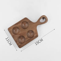 Wood Egg Holder Tray Smooth Finish Wooden Egg Tray for Pantry