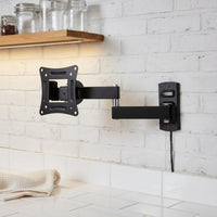 Space-Saving Articulating TV Wall Mount Easy Installation Full Motion TV Mount Heavy-Duty Steel for Office