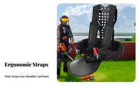 Comfortable Brush Cutter Harness Ergonomic Padded Vegetation Eater Harness Breathable Design for Gardeners, Landscapers, Yard Work, Outdoor