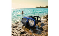 Adult Snorkel Set Sleek-Profile Mask and Snorkel Set Gear Flexible Anti-Leak for Adults, Beach Trips, Pool Practice