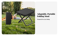 Easy to Carry Handbag-Shaped foldable Stool Lightweight Portable Seating Quick Setup Folding Seat Sturdy for Music concert Goers, journeyers, journey, Camping, Fishing, Queuing