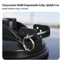 Drilltool-Tool-Less Lever-Activated Suction Cup with Dloop Multi-Purpose Vacuum Mount Quick Release Fastening Hardware Weather-Resistant for Campers, Outdoor Enthusiasts, Car Owners, Camfastening Pegg, Road Trips, Boating