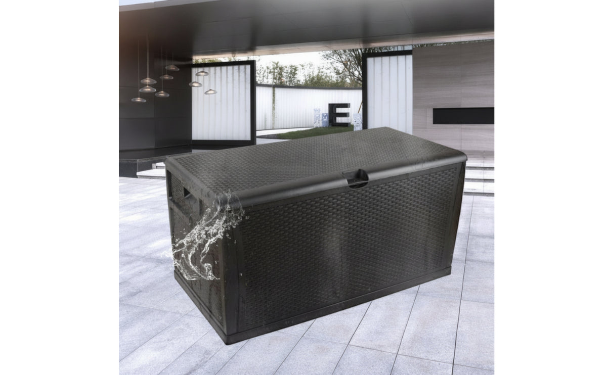 Storage Box with Gas Struts Weather-Resistant Patio Storage Box Large for Homeowners, Gardeners, Garden, Terrace