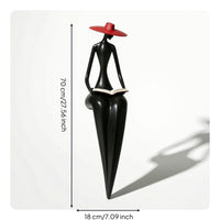 Reading Woman Figurine Resin Abstract Woman Sculpture Reader Figurine Minimalist Decor Modern for Book Lovers, Bookshelf