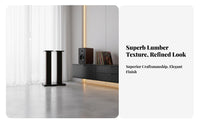 2 Pieces Sand-Fillable Column Floor Standing Speaker Stand Includes Isolation Spikes Bookshelf Speaker Stand Vibration Damping Design Audio Equipment Accessory Sturdy and Stable for Audiophiles, Home Theater Enthusiasts, Listening Room