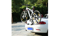 Universal Fit Trunk Bike Rack Stable Trunk-Mounted Two-Wheeler Rack Sturdy 3-Bike Carrier for Sedans