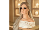 Mannequin Head with Shoulders Professional Mannequin Bust with Shoulders Sturdy Hairpiece Display Head for Jewelers