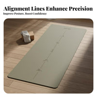 Shock Absorbing Exercise Mat Quiet Natural Rubber Exercise Mat Eco-Friendly Sweat-Absorbent for Professionals, Home Use, Pilates, Gym, Studio