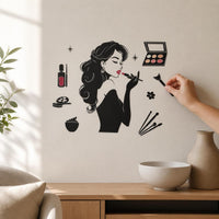Creative Beauty Silhouette Wall Decal for Home Decor