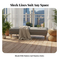 Space-Saving End-of-Bed Sleeper Bench Multi-Purpose Daybed adaptable Design Accent Seating Upholstered for Renters, Apartment Dwellers, Homeowners, Balcony, Living Room, study corner corner, Entryway