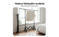 InstallationTool-no-assembly Foldable Clothes Airer Floor-Standing foldable X-Frame Rack space-efficient Storage Garment Stand Space-Saving for Apartment Dwellers, Homeowners, Families, Balcony, Indoors, Small Spaces, out of the packagingdoors