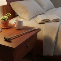 Double Function 2-in-1 Back Scratcher Massager Meridian Wooden Massage Hammer Natural Wood Long Handle Back Scratcher Lightweight and Portable for Elderly, Office
