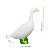 Resin Duck Figurine Weather Resistant Outdoor Decor for Pond, Patio