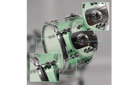 10x8inch Snare Drum with Throw-off Clear Acrylic Snare Drum Resonant Instrument for Drummers, Rehearsals, Practice Rooms