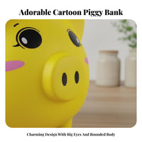 Piggy Bank Creative Gift Cartoon Pig Bank Fun Toy Pig Box for Kids, Children, Nursery, Bedroom Decor