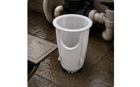 Reinforced Ribs Pool Filter Basket Wide Rim Tapered Filter Basket Tall Design Mesh Strainer