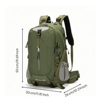 Mountaineering Backpack Ergonomic Hiking Backpack with Frame Adjustable Bag for Climbers, Travel