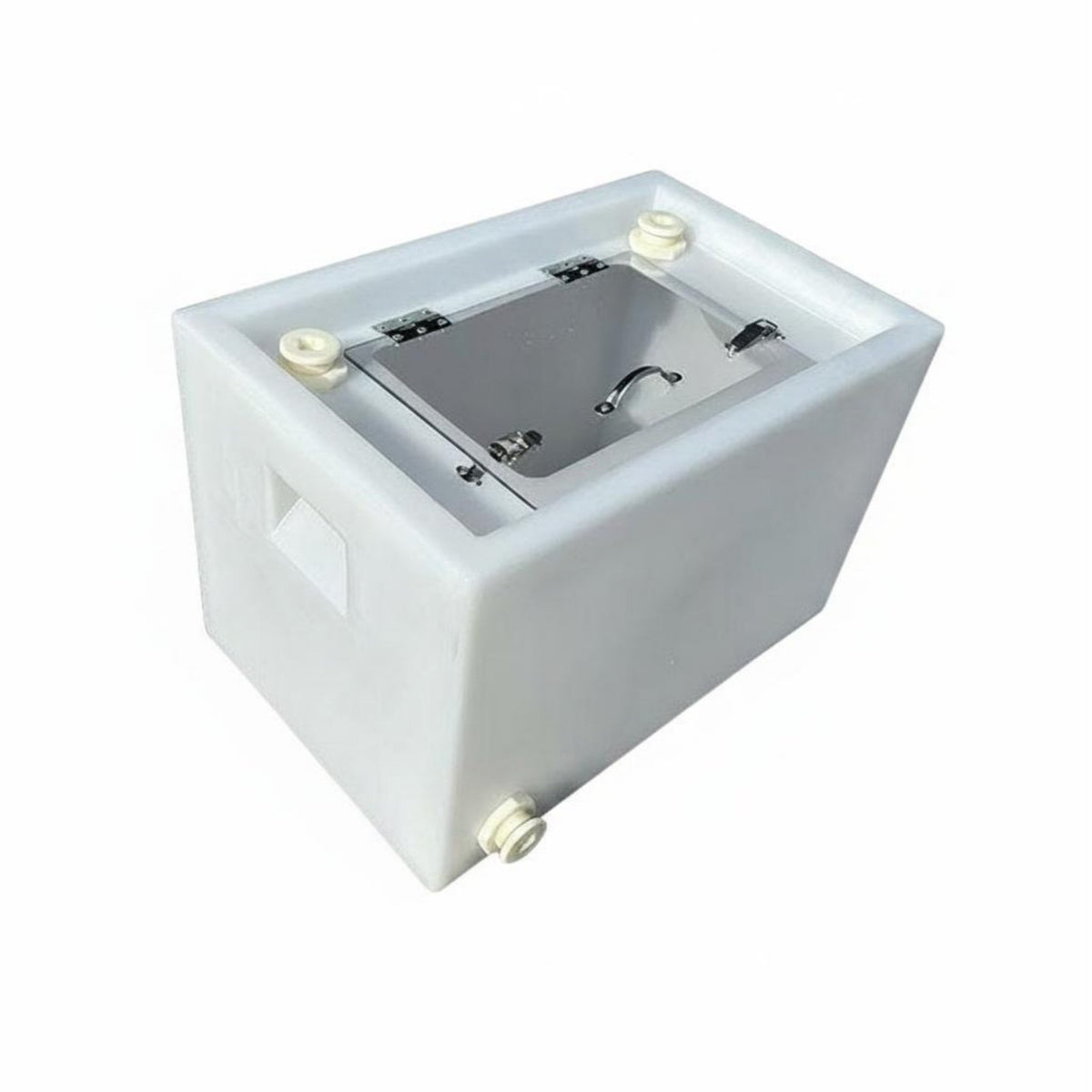 Water-Tight Aquatic Transport Container Large Capacity Live Aquatic Box for Aquaculture Workers, Hatchery, Trunk