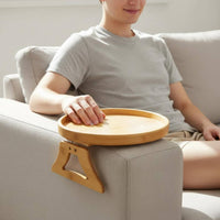 Sofa Armrest Tray Space Saving Foldable Armrest Tray for Living Room, Small Areas