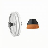 Short-Bristle Vinyl Disc Cleaning Clamp Dense Bristles Disc Cleaning Brush Clamp Tightening Knob Audio Accessory Polished Rim