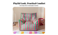 Comfortable Teardrop Bean Bag Chair Soft Texture Floor Seating Lightweight Indoor Furniture Removable Cover for Children, Students, Playroom, Living Room, study corner, Lounge Area