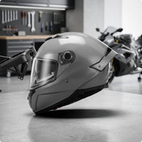 Full-Coverage Headgear Helmet with Sun | DOT Approved, Aerodynamic with Sun Visor, for Highway Riding