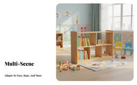 child-appropriate Height Montessori Shelf Versatile Design 5-Section Cubby Shelf sturdy Construction Kids' Furniture Easy to Clean for Preschoolers, Toddlers, educators, Kindergarten, Daycare Center, Classroom, Learning Corner