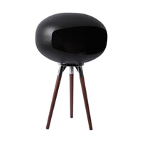 Tripod Fireplace Freestanding Liquid Biofuel Fireplace Matte Black for Terrace